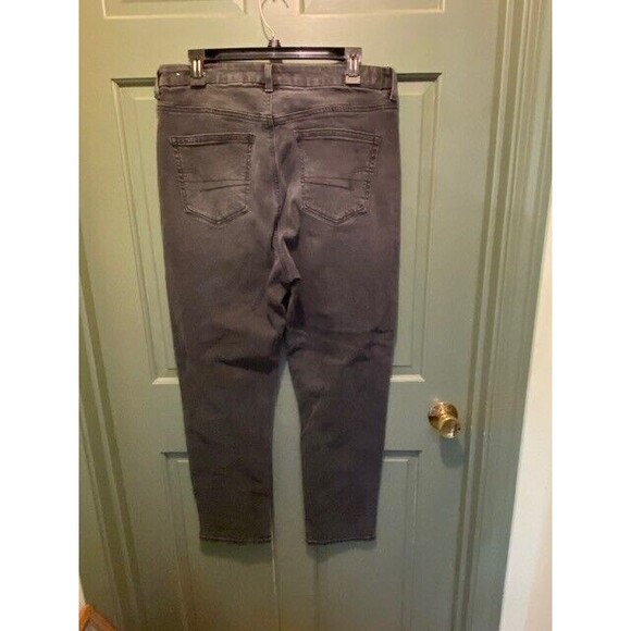 American Eagle Women's Size 12 Gray High Rise Denim Stretch Curvy Mom Jeans - Picture 5 of 11